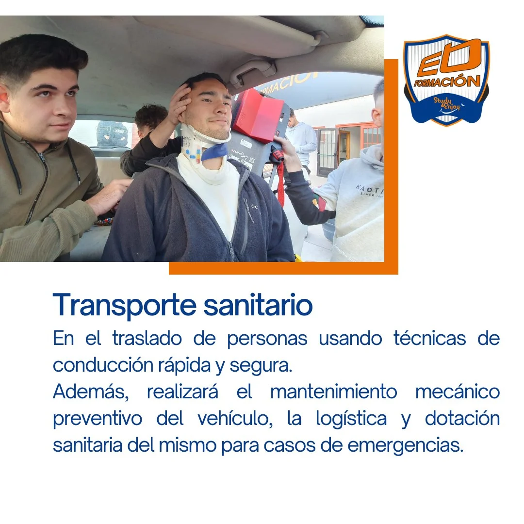 trabaja en transporte sanitario